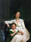 Jens Juel Portrait of a Noblewoman with her Son oil painting reproduction